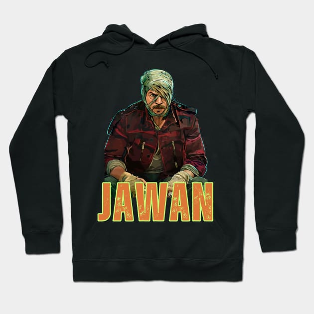 Shahrukh Khan Jawan Movie Tees Hoodie by Swag Like Desi